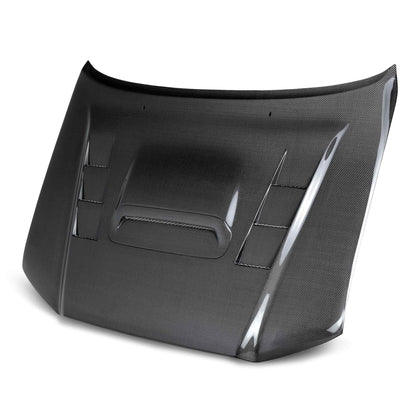 Seibon HD12TYTA-TS Carbon Fiber TS-Style Hood for 2012–2015 Toyota Tacoma