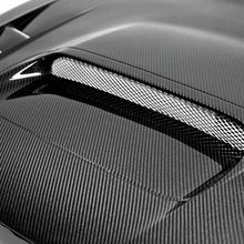 Load image into Gallery viewer, CW-Style Carbon Fiber Hood for 2015-2021 Subaru WRX/STi featuring aggressive design and glossy finish.