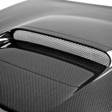 Load image into Gallery viewer, OEM-Style Carbon Fiber Hood for 2015-2021 Subaru WRX/STi with factory-inspired design and glossy finish.