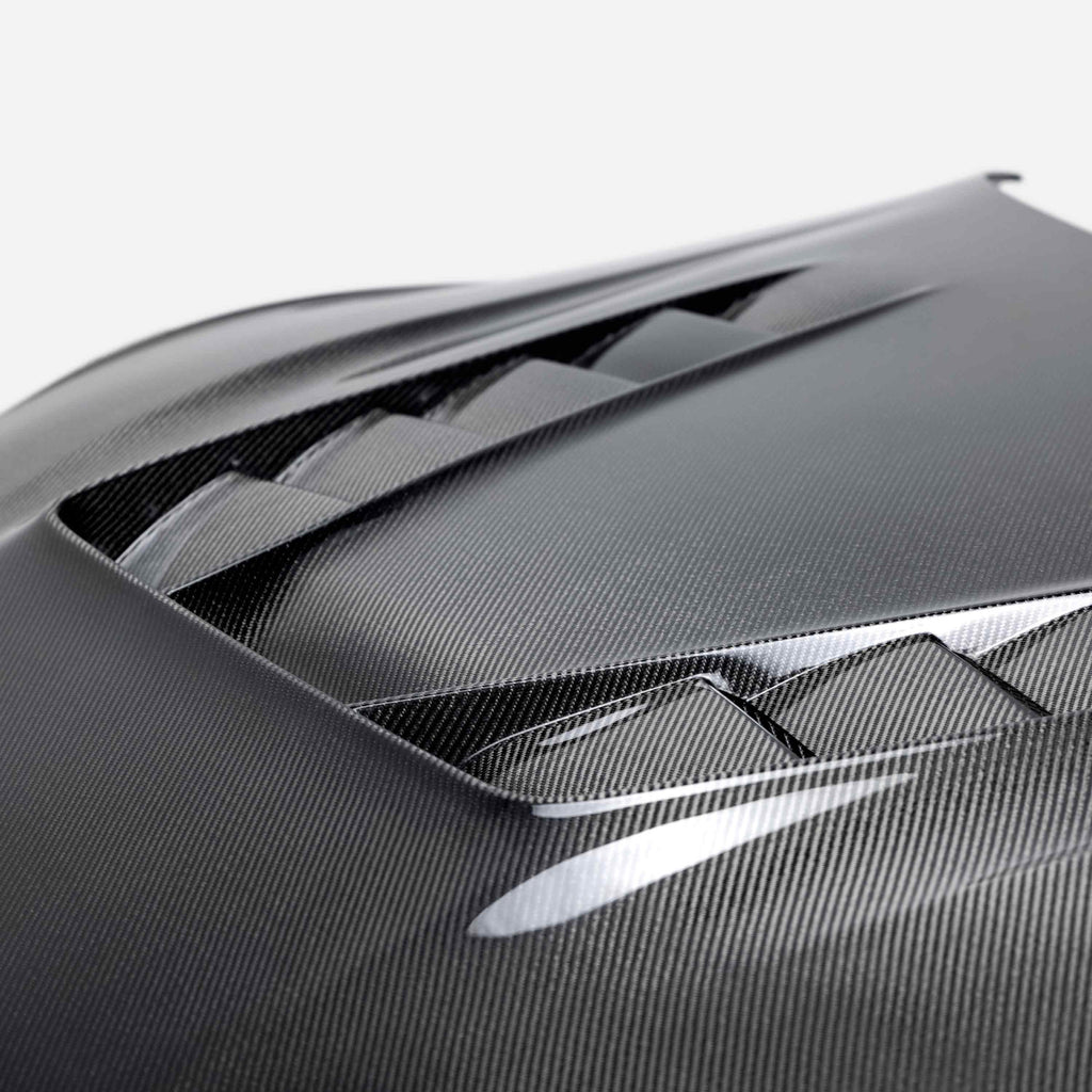 Seibon TV-style double sided carbon fiber hood for 2020-2023 Toyota Supra - HD20TYSUP-TV-DS