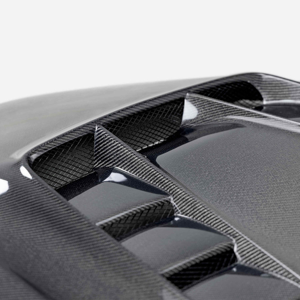 Seibon TV-style double sided carbon fiber hood for 2020-2023 Toyota Supra - HD20TYSUP-TV-DS