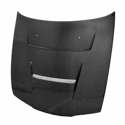 Seibon DV-style carbon fiber hood for 1995-1996 Nissan 240SX - HD9596NS240-DV