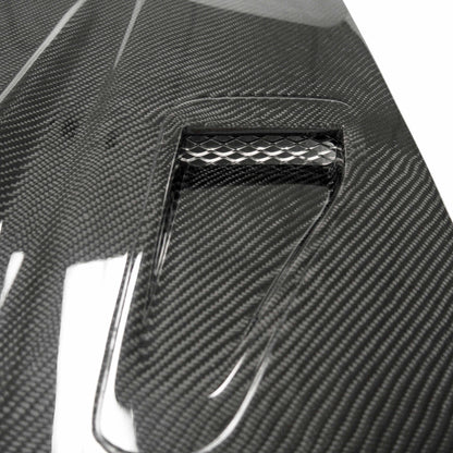 Seibon DVII-style carbon fiber hood for 1999-2001 Nissan S15 - HD9901NSS15-DVII Seibon