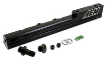 Load image into Gallery viewer, AEM High Volume Fuel Rail 25-103BK with black anodized finish