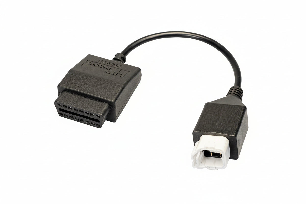 HP Tuners Honda 4-pin OBDII adapter cable for powersports tuning H-002-11