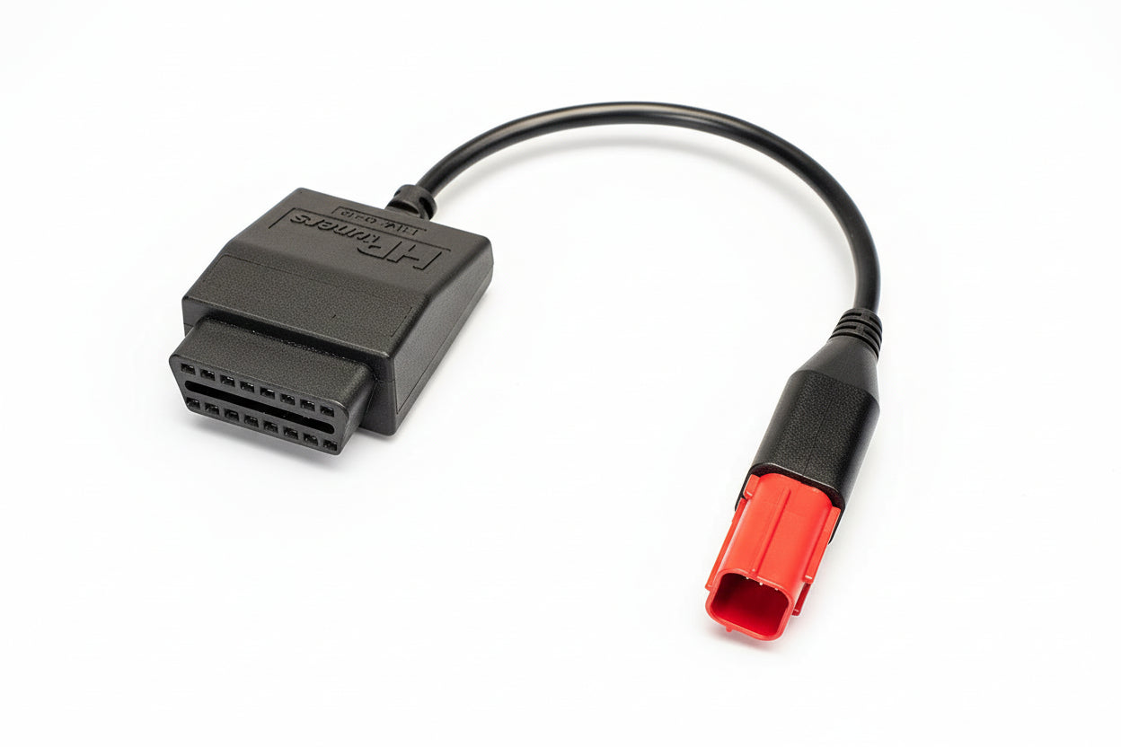 HP Tuners Honda 6-pin OBDII adapter cable for powersports tuning H-002-12