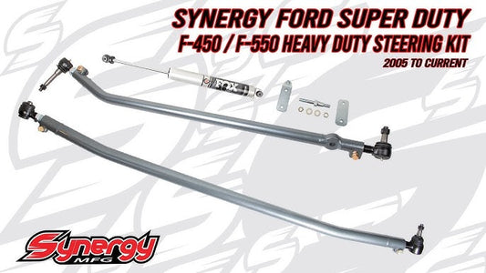 Synergy HD Steering Kit (Retains Stock Stabilizer) for 2005+ Ford Super Duty F-450/F-550 - 7625-00