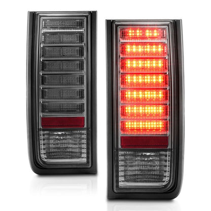 ANZO HUMMER H2 SUV 03-09 LED TAIL LIGHTS CHROME SMOKE LENS - 321246