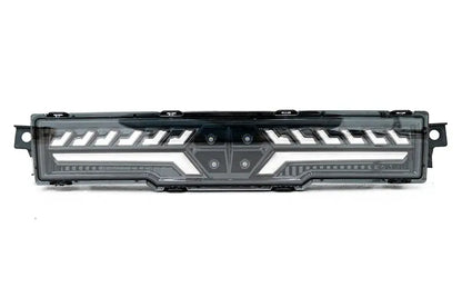 OLM V2 F1 Rear Fog Light (Clear Lens, Black Base, White Bar) - 2022 BRZ / GR86