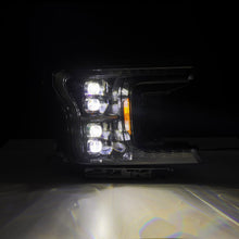 Load image into Gallery viewer, AlphaRex 18-20 Ford F150 (MK II 14th Gen Style) NOVA-Series LED Projector Headlights Alpha-Black - 880249