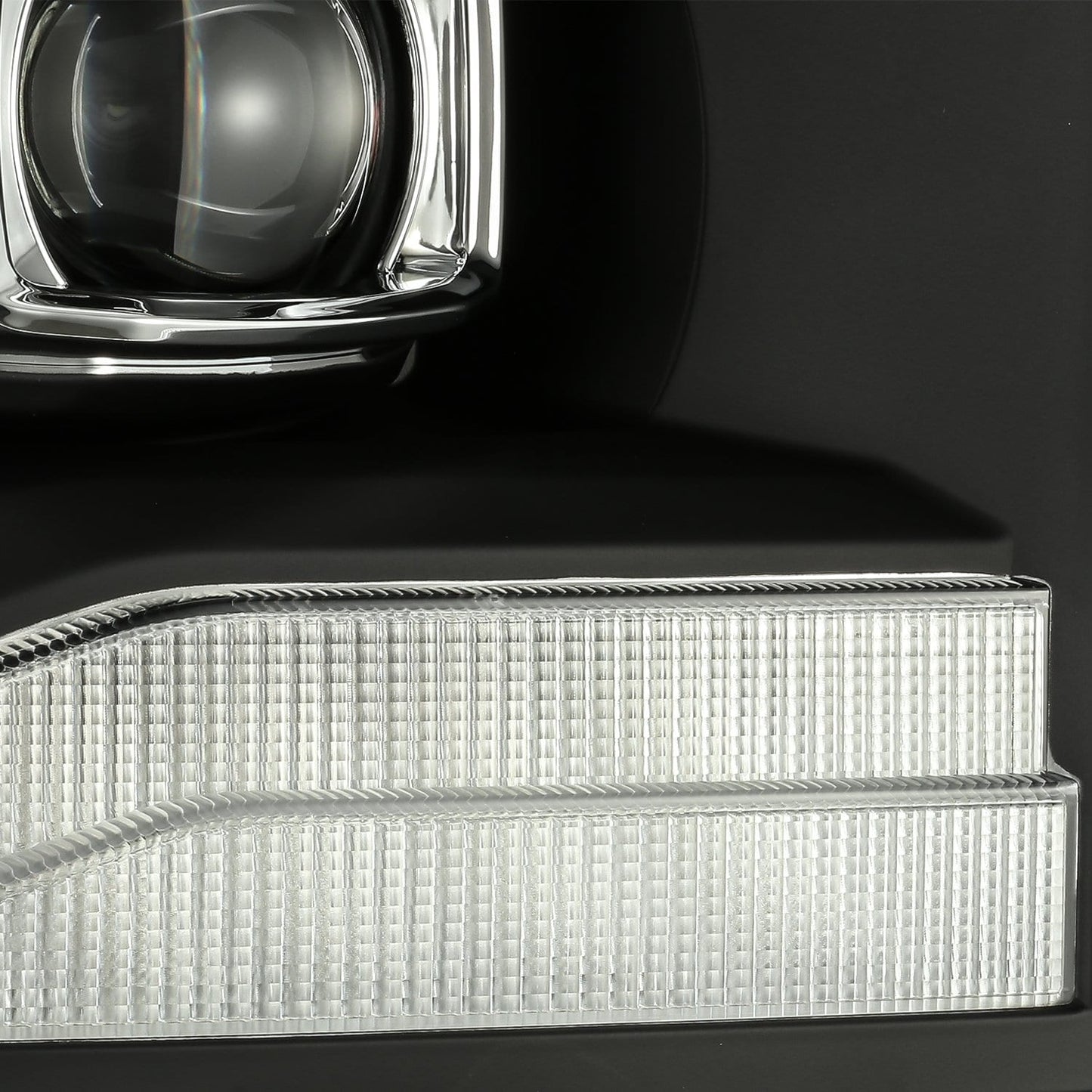 AlphaRex 880535 06-08 Dodge Ram LUXX-Series LED Projector Headlights Black - 880535