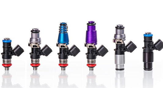 Injector Dynamics 2600cc/Min Hi Imp. Fuel Inj.W/Elect Conn 48mm L 14mm (Black) Bottom Adap. set of 3 - 2600.48.14.14B.3
