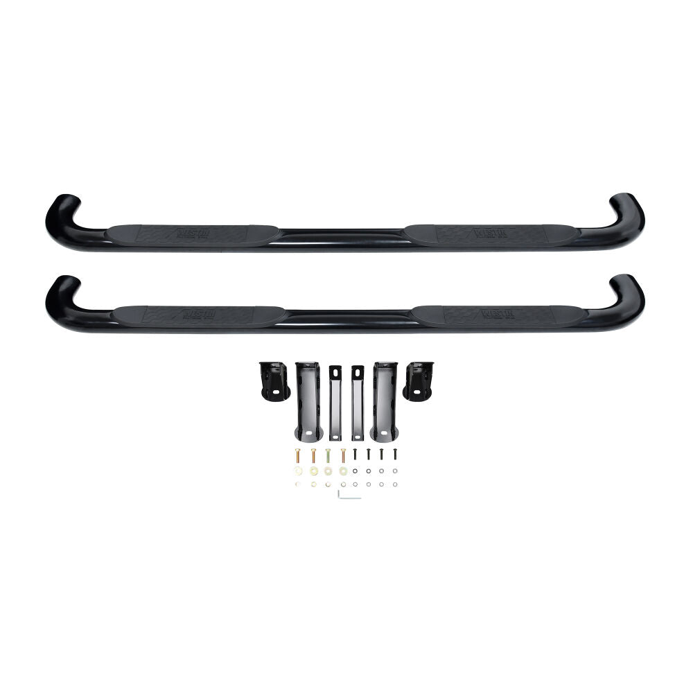 Westin Platinum 4 Oval Nerf Bars Black - 21-4135 Pair