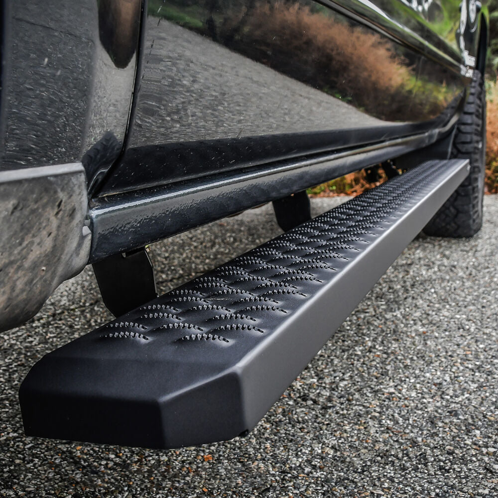 Westin Grate Steps Running Boards Textured Black - 27-74755