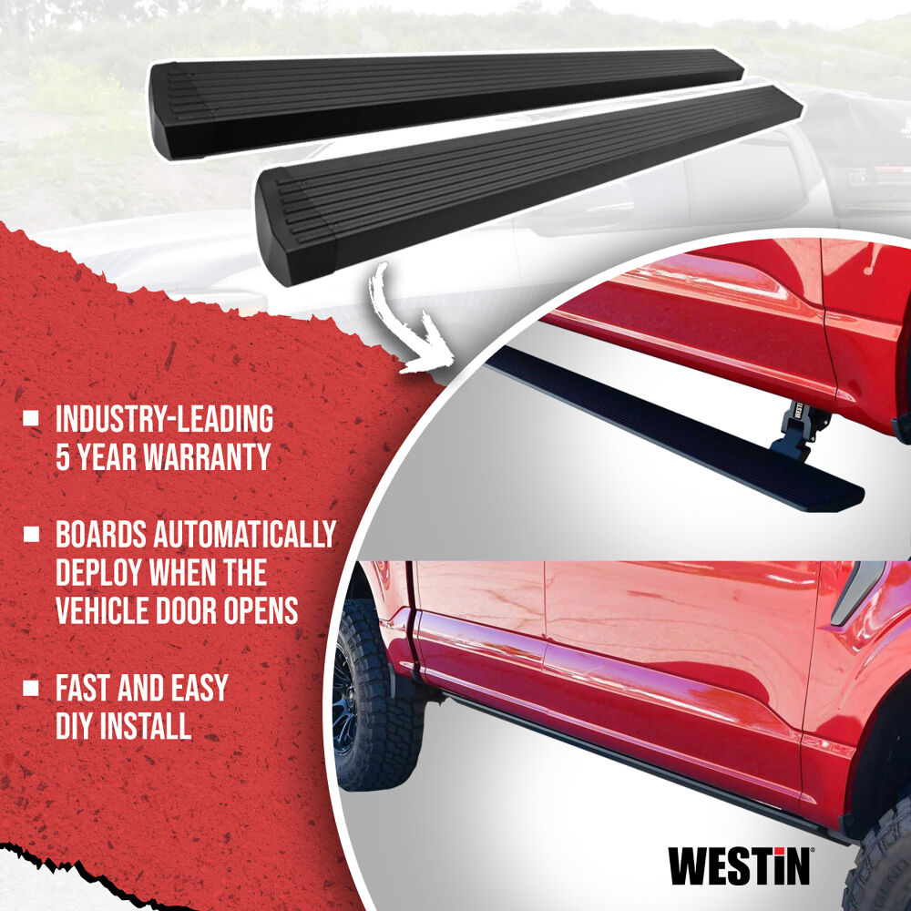 Westin Pro-E Power Running Boards Textured Black - 29-24235