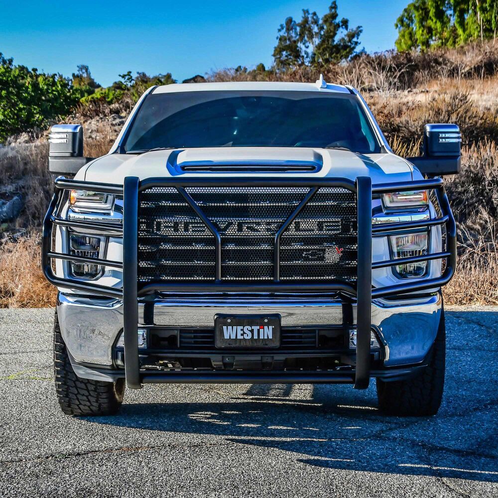 Westin HDX Grille Guard Black For 2020-2023 Chevrolet Silverado 2500 / 3500 HD - 57-3995 Westin