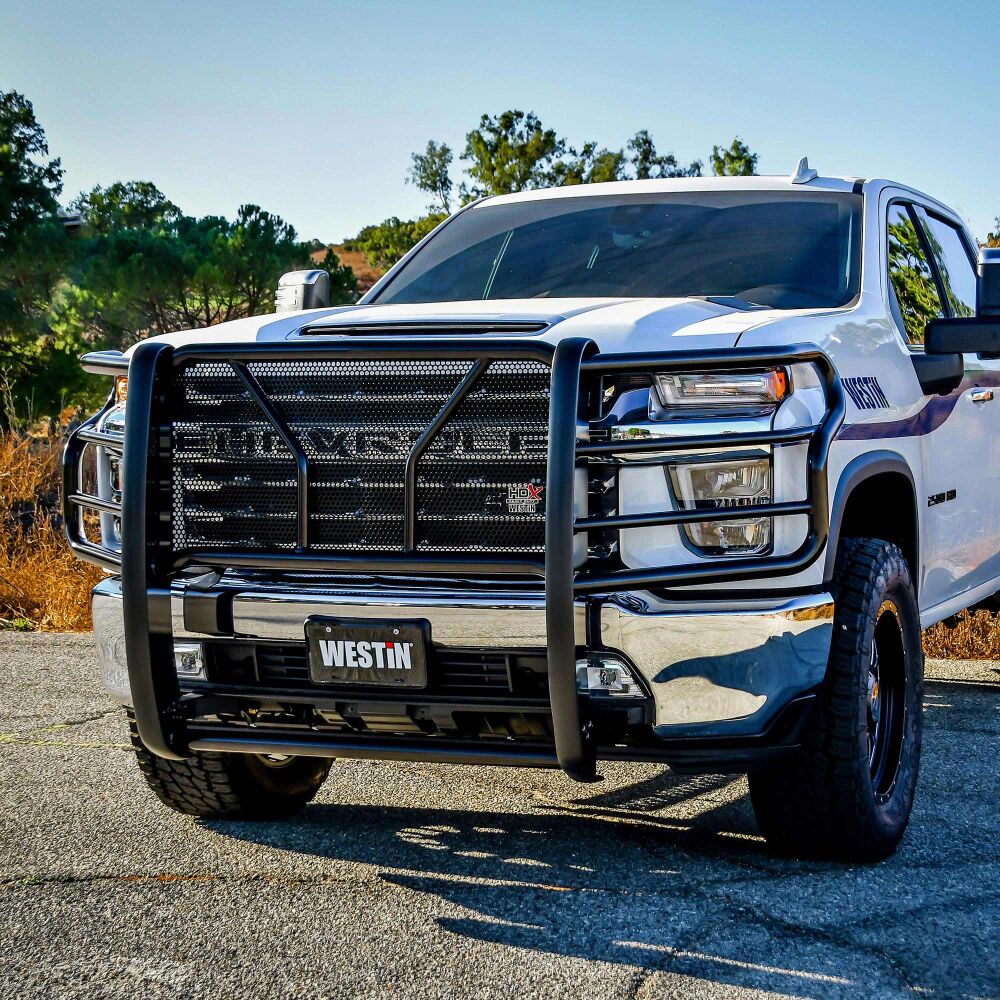 Westin HDX Grille Guard Black For 2020-2023 Chevrolet Silverado 2500 / 3500 HD - 57-3995 Westin