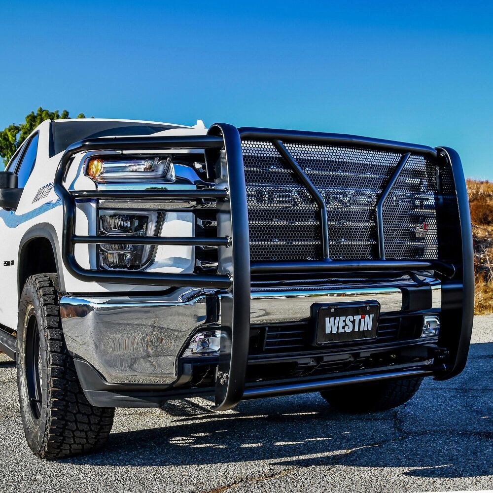 Westin HDX Grille Guard Black For 2020-2023 Chevrolet Silverado 2500 / 3500 HD - 57-3995 Westin