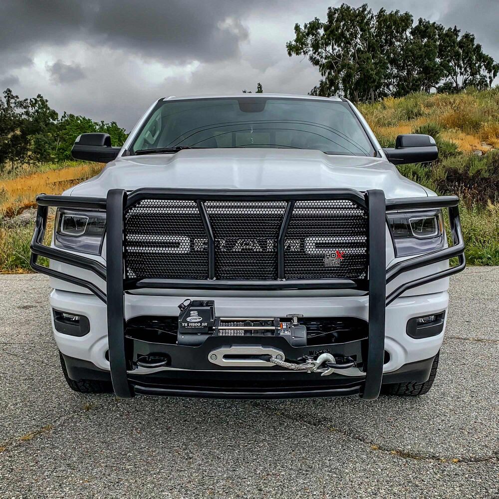 Westin HDX Winch Mount Grille Guard Black For 2019-2024 Ram 1500 - 57-93975A Westin