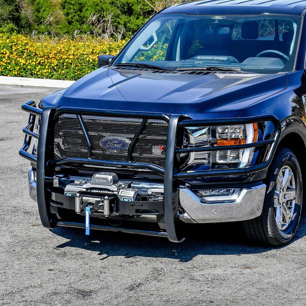 Westin HDX Winch Mount Grille Guard Black For 2021-2023 Ford F-150 - 57-94065A Westin