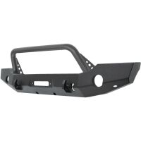 Westin WJ2 Full Width Front Bumper With Bull Bar Textured Black - 59-80115