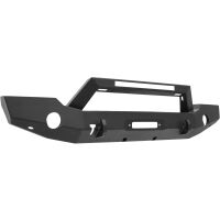 Westin WJ2 Full Width Front Bumper With LED Light Bar Mount Textured Black - 59-80125