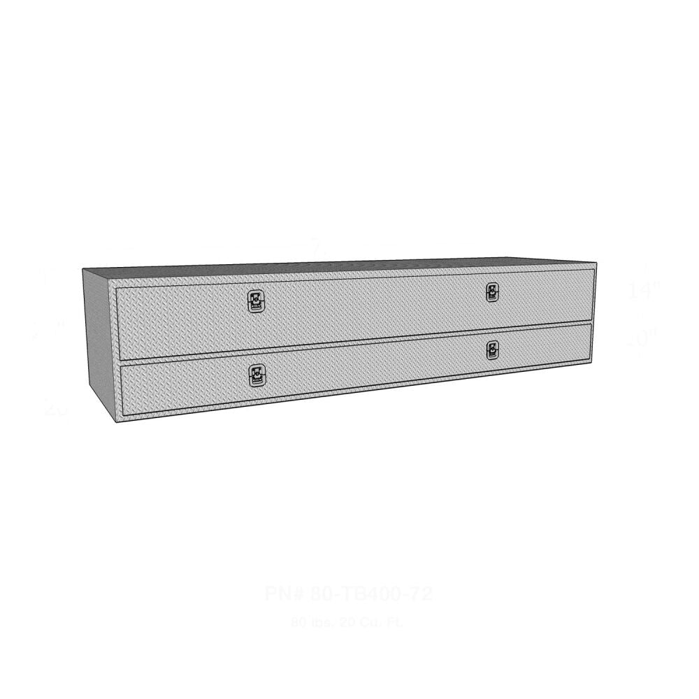 Westin Brute High Cap 72in Stake Bed Contractor Box - 80-TB400-72