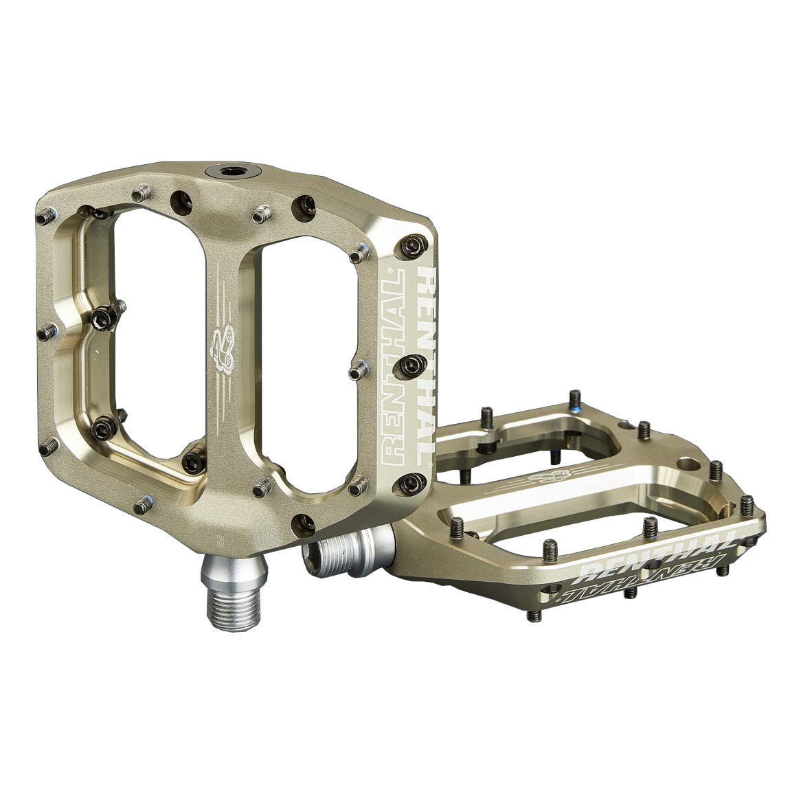 Renthal Revo-F Flat Pedal - Aluminum Gold