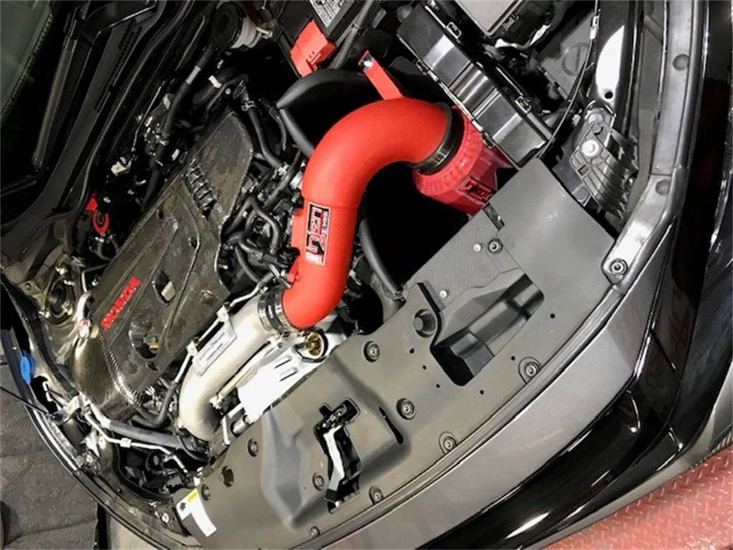 Injen SP Cold Air Intake System Wrinkle Red 2017-2021 Honda Civic Type R 2.0L Turbo - SP1583WR