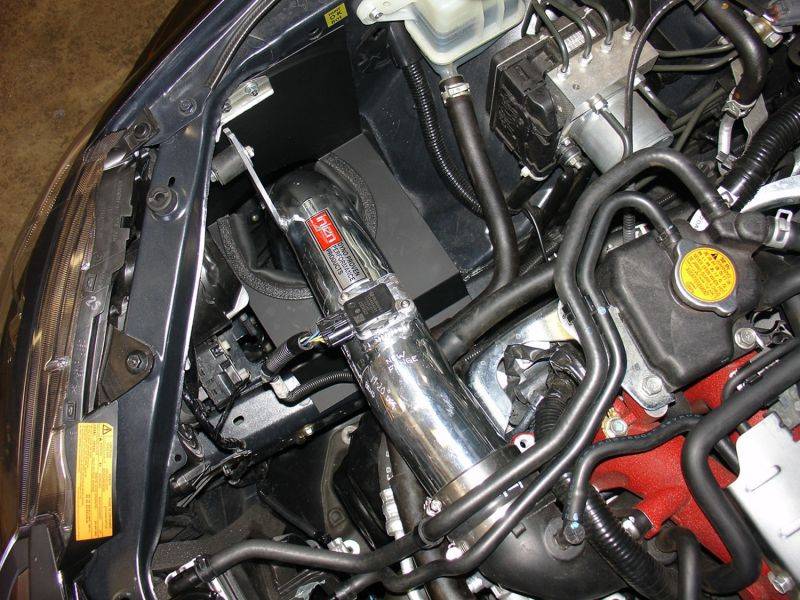 Injen SP1205wr wrinkle red Cold Air Intake for 2014 Subaru Impreza WRX STI and WRX 2.5L Turbo with heat shield and SuperNano-Web dry air filter