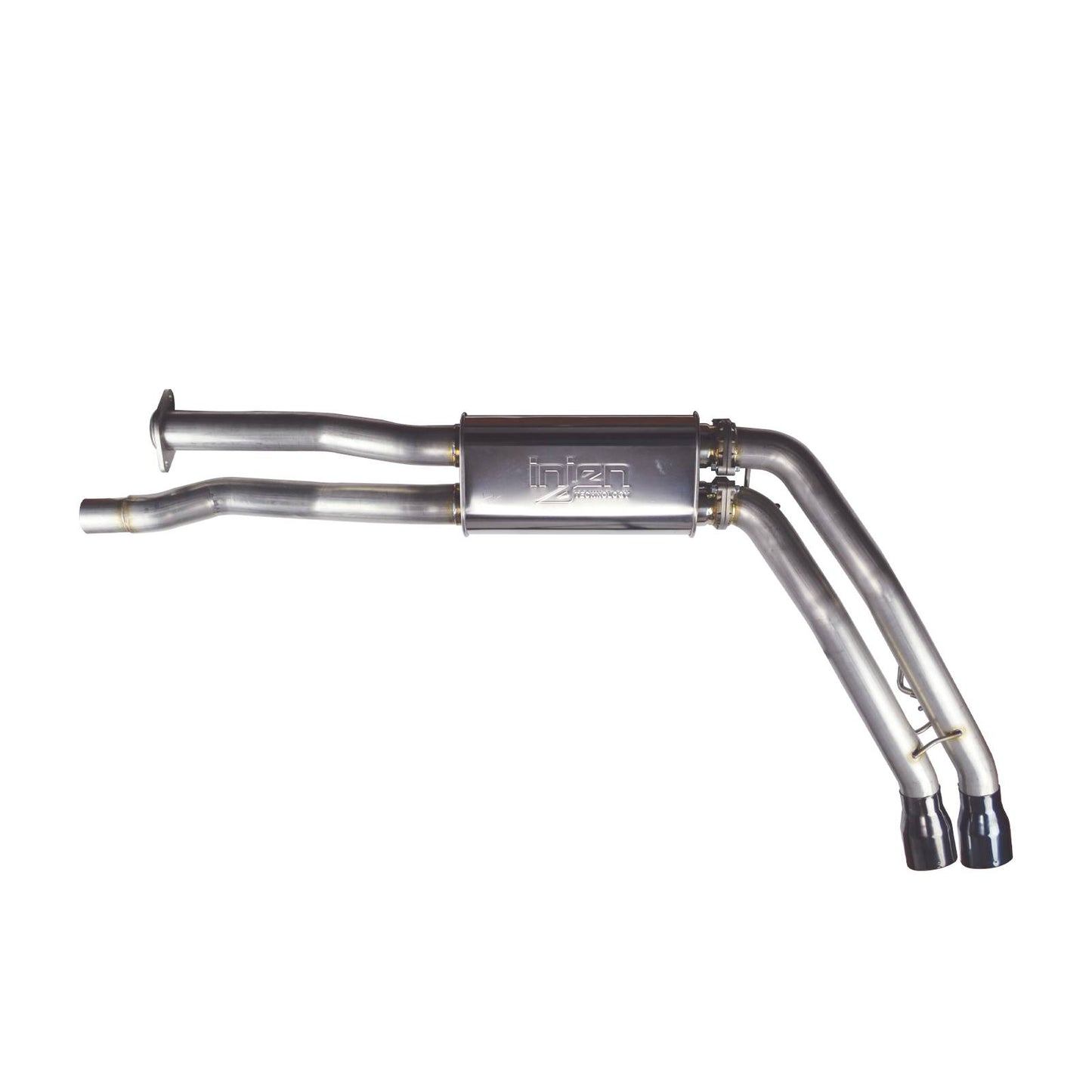 Injen SES9102 Performance Exhaust System for 2017-2020 Ford F-150 Raptor 3.5L EcoBoost with dual 4-inch black chrome tips and 76mm 304 stainless steel piping