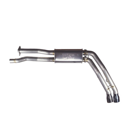 Injen SES9102 Performance Exhaust System for 2017-2020 Ford F-150 Raptor 3.5L EcoBoost with dual 4-inch black chrome tips and 76mm 304 stainless steel piping