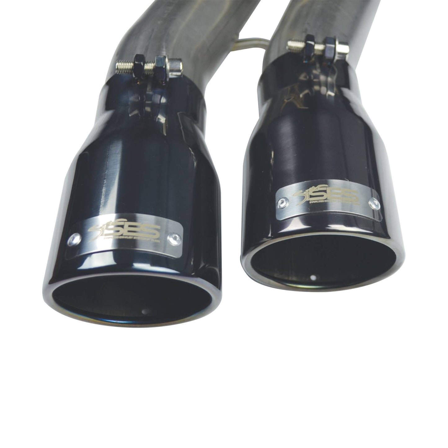Injen SES9102 Performance Exhaust System for 2017-2020 Ford F-150 Raptor 3.5L EcoBoost with dual 4-inch black chrome tips and 76mm 304 stainless steel piping