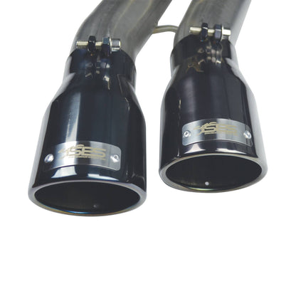 Injen SES9102 Performance Exhaust System for 2017-2020 Ford F-150 Raptor 3.5L EcoBoost with dual 4-inch black chrome tips and 76mm 304 stainless steel piping