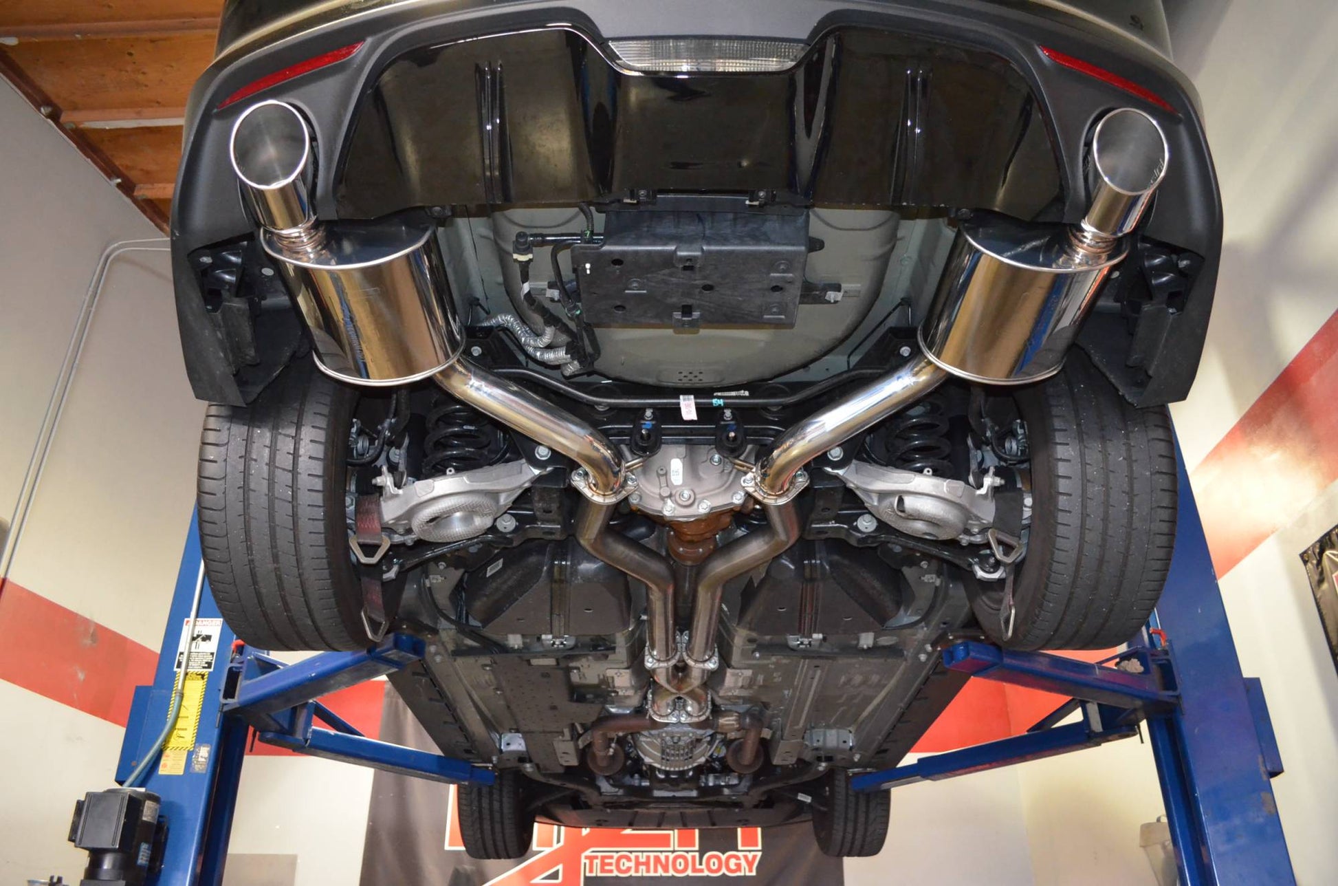 Injen SES9201 Performance Exhaust System for 2015-2017 Ford Mustang GT 5.0L V8 with 76mm 304 stainless steel piping, X-pipe, and dual 4.5-inch polished tips