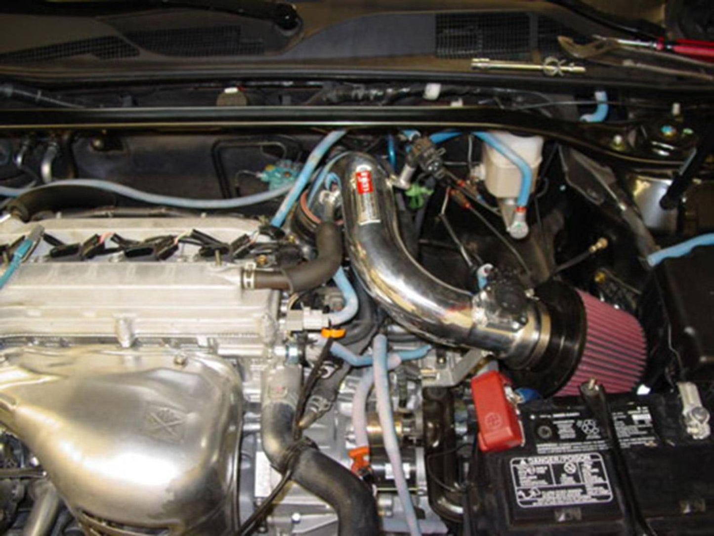 Injen SP2026P Polished Short Ram Air Intake for 2002-2006 Toyota Camry and Solara 2.4L with MegaRam Technology and SuperNano-Web dry air filter