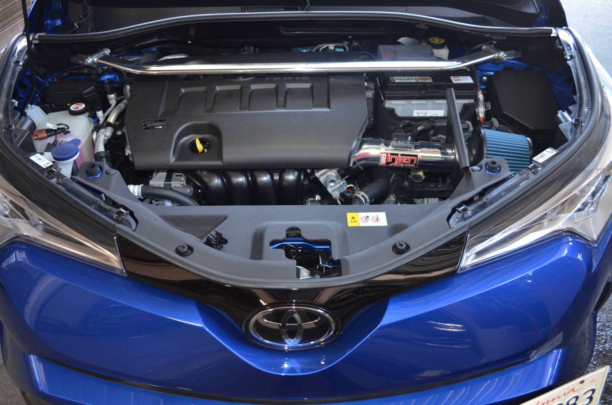 Injen SP2050BLK Black Short Ram Air Intake for 2018-2022 Toyota C-HR 2.0L with MegaRam Technology, Air Fusion Technology, and heat shield
