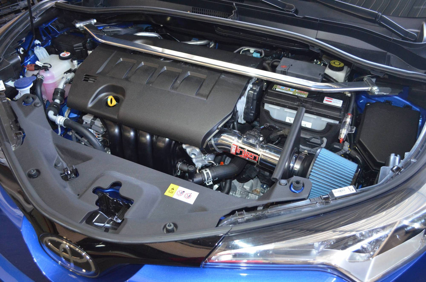 Injen SP2050BLK Black Short Ram Air Intake for 2018-2022 Toyota C-HR 2.0L with MegaRam Technology, Air Fusion Technology, and heat shield