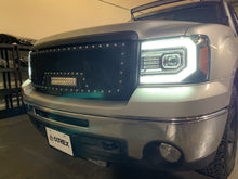 Load image into Gallery viewer, AlphaRex 07-13 GMC Sierra PRO-Series Halogen Projector Headlights Jet Black - 880605