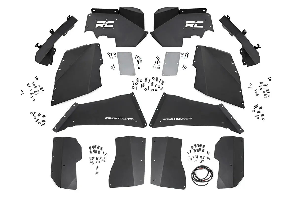 Rough Country Front & Rear Inner Fenders for 2007-18 Jeep Wrangler 10511 Rough Country