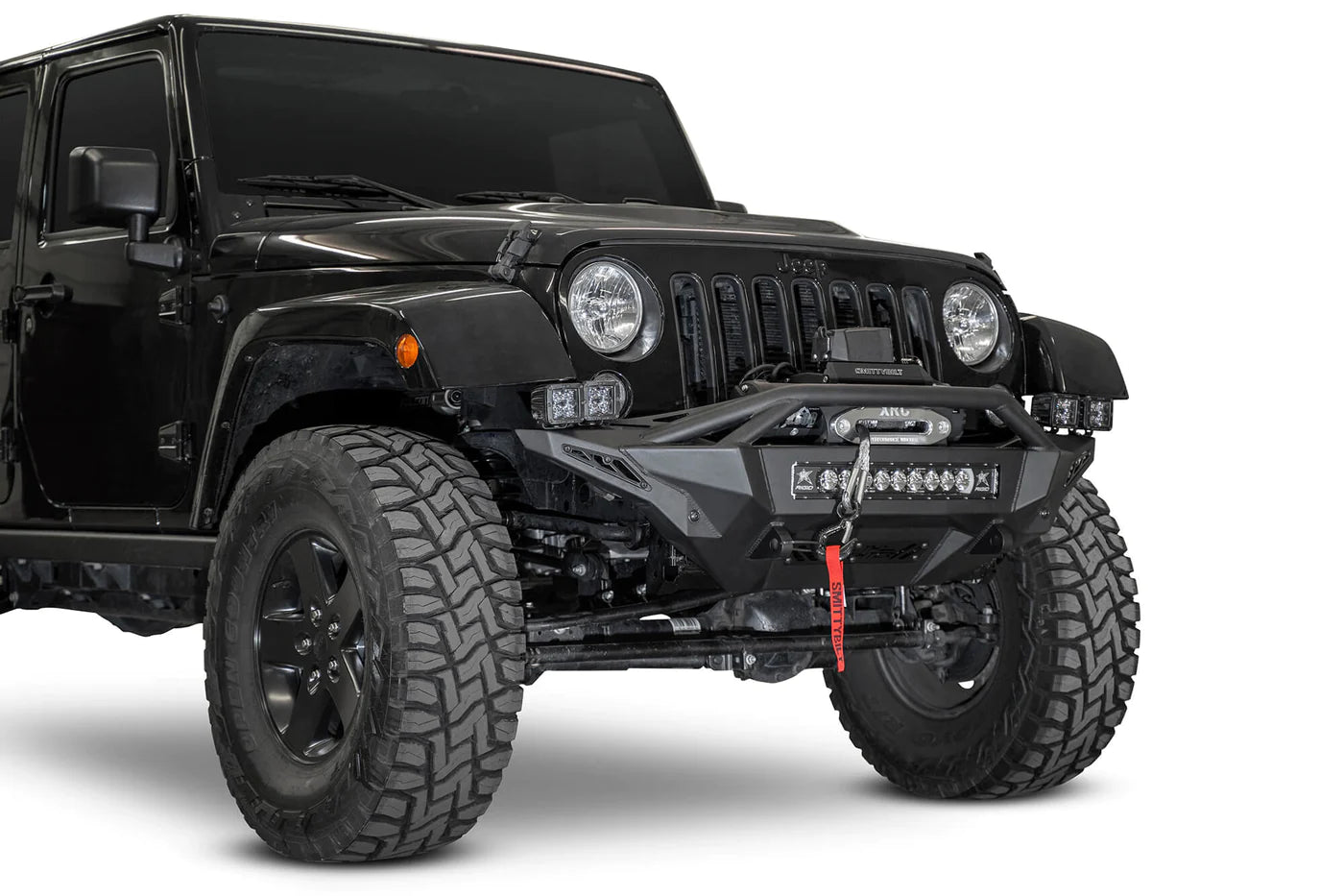 2007-2018 JEEP WRANGLER JK STEALTH FIGHTER FRONT BUMPER | HERITAGE F951232080103 Addictive Desert Designs