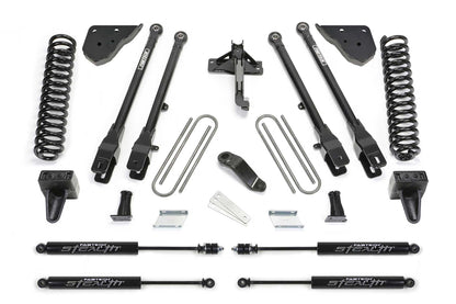 Fabtech 23-24 Ford F250/350 4WD Diesel 4in 4 Link System w/ Coils and Stealth Monotube Shocks