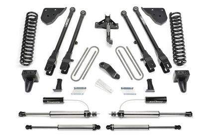 Fabtech 23-24 Ford F250/350 4WD Diesel 4in 4 Link System w/ Coils and 2.25 DLSS Shocks Resi Front