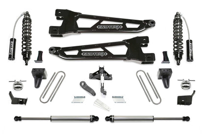 Fabtech 23-24 Ford F250/350 4WD Diesel 6in Rad. Arm Lift Kit Fr DL 2.5 Resi Clvrs & Rr DL 2.25 Shks