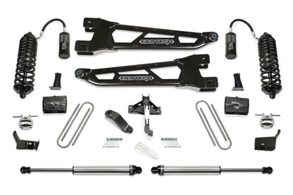 Fabtech 23-24 Ford F450/F550 4WD 6in Radius Arm Lift Kit w/ Front 4.0 Resi Coil & Rear 2.25 Shocks