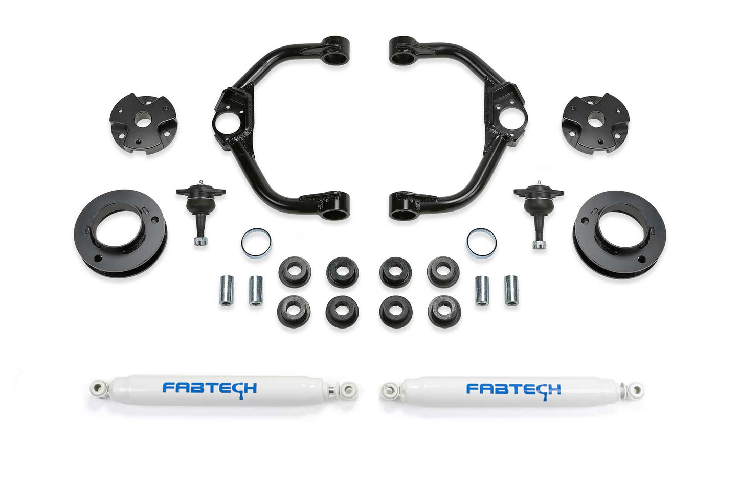 Fabtech 2024 Toyota Tacoma 3in UCA Kit w/ Ball Joint & 2.5 Coilovers & 2.25 Dirt Logic Rear Shock
