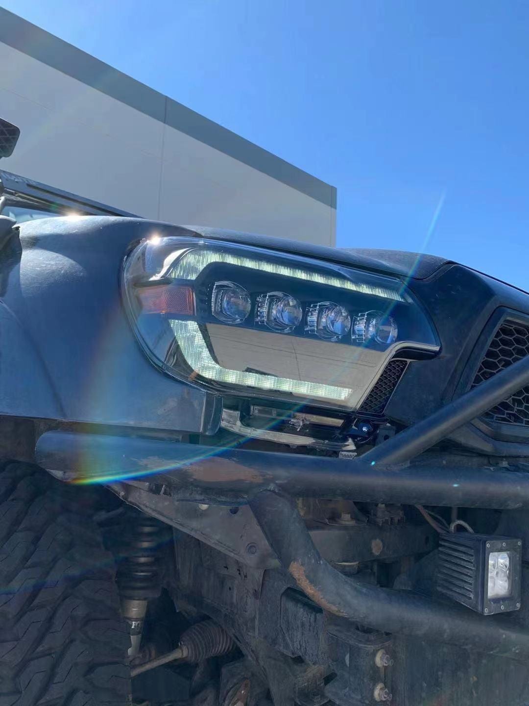 AlphaRex 12-15 Toyota Tacoma NOVA-Series LED Projector Headlights Alpha-Black - 880752 AlphaRex