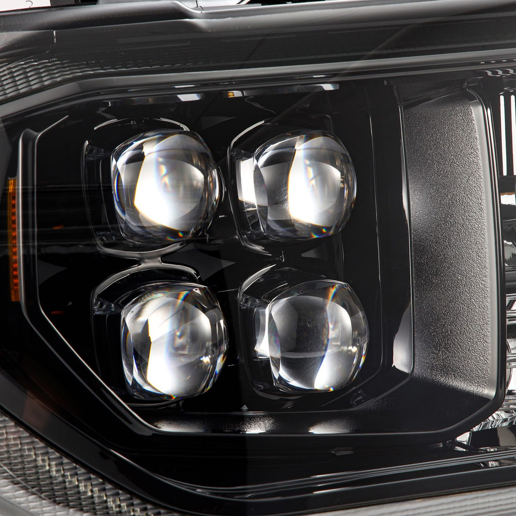 AlphaRex 07-13 Toyota Tundra/08-17 Toyota Sequoia MK II NOVA-Series LED Projector Headlights Alpha-Black (With Level Adjuster) - 880820