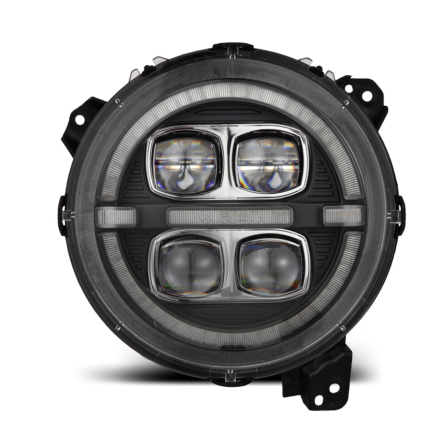 AlphaRex 880868 18-23 Jeep Wrangler JL/Gladiator JT NOVA-Series LED Projector Headlights Black - 880868