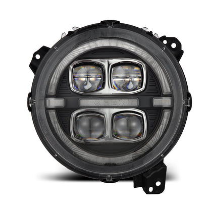 AlphaRex 880868 18-23 Jeep Wrangler JL/Gladiator JT NOVA-Series LED Projector Headlights Black - 880868